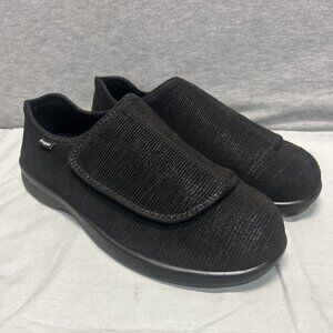 Propet Men’s Walking Shoes M0202 Size 11 Hook And Loop Black